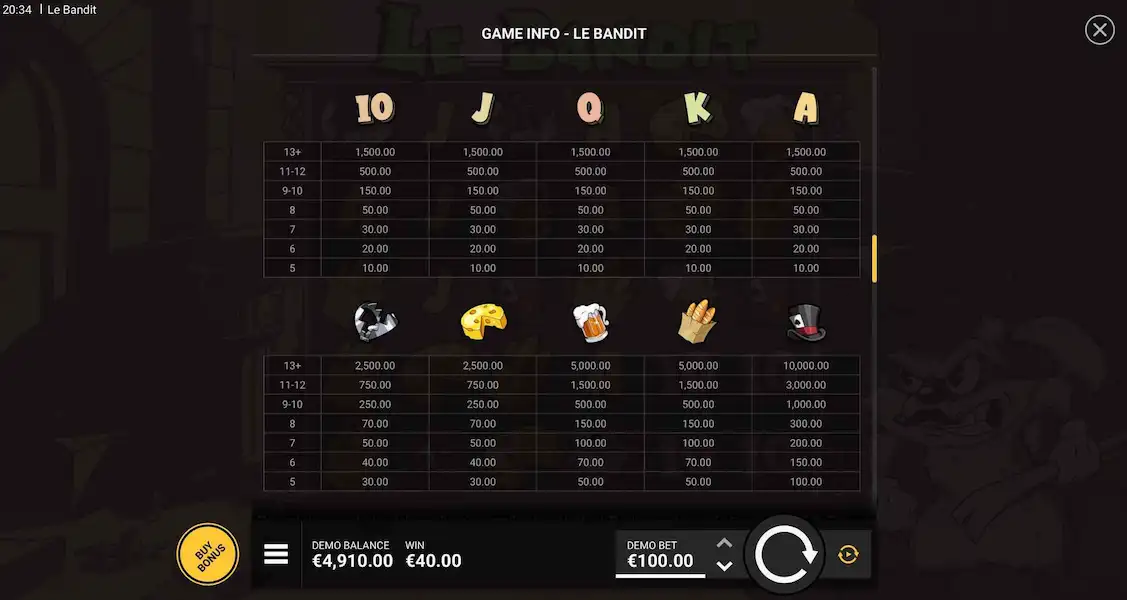 Le Bandit Jogar Demo Gratis 2