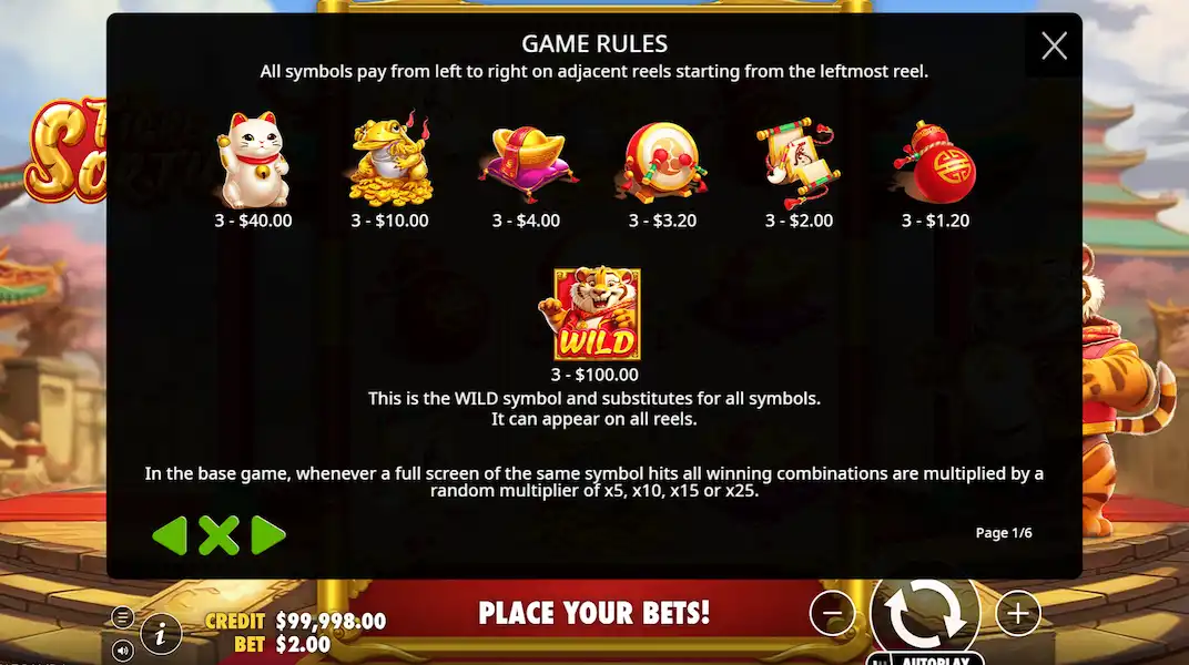 Tigre Sortudo Jogar Demo Gratis 3