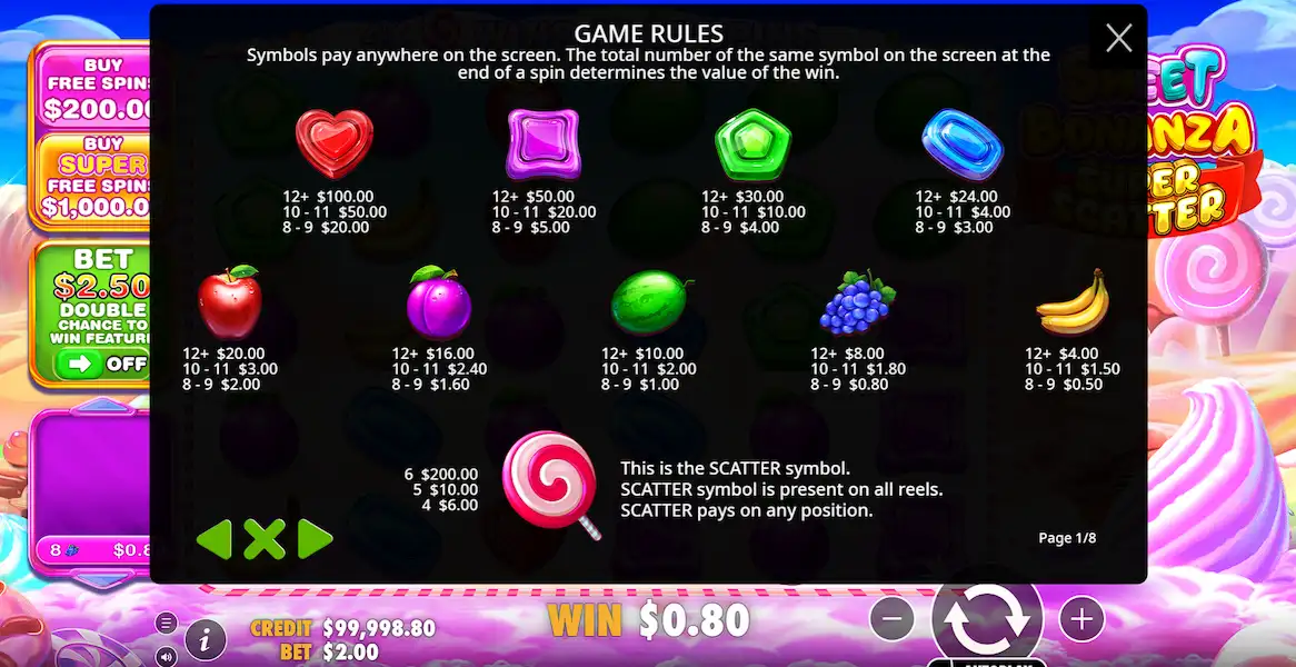 Sweet Bonanza Super Scatter Jogar Demo Gratis 3